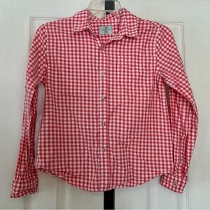 Class club shirt button down boys size 10-12 long sleeve checkered